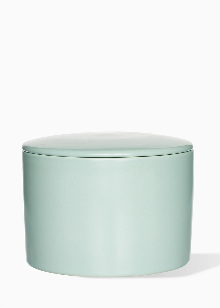 Aqua candle jar – Orange blossom & jasmine