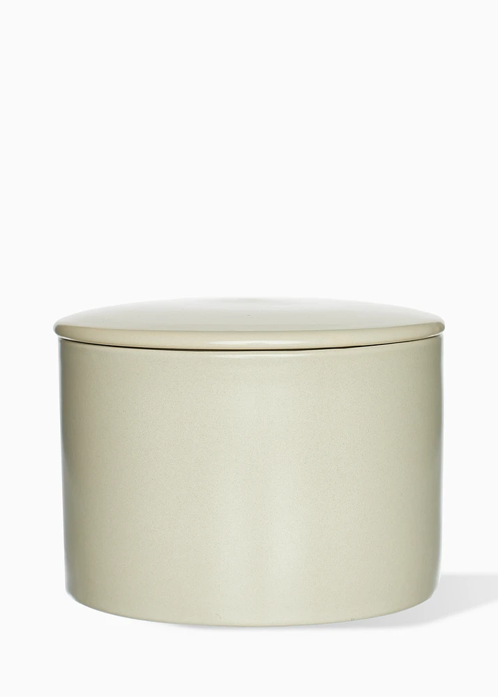 Ecru candle jar – Jasmine & narcissus