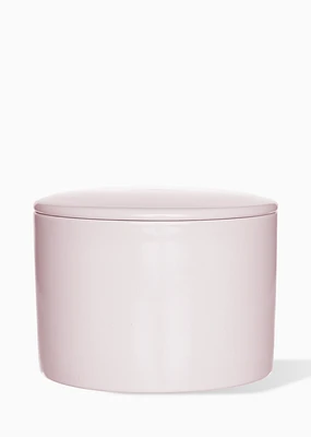 Bougie pot rose – Pomme & pamplemousse