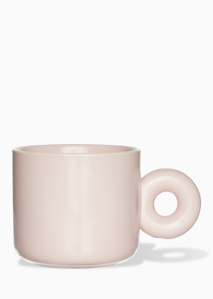 Bougie tasse rose – Pomme & pamplemousse