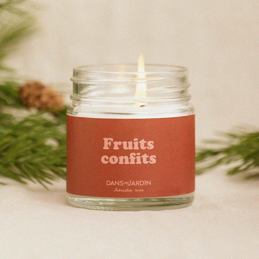 Bougie 1 mèche - FRUITS CONFITS