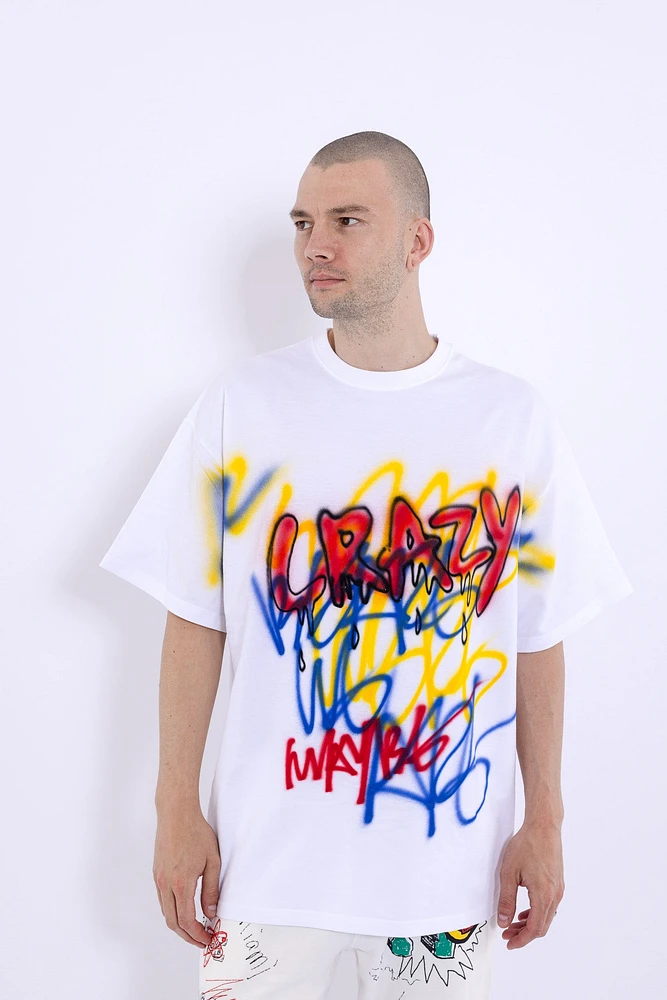 Classical Hand Printing T-shirt