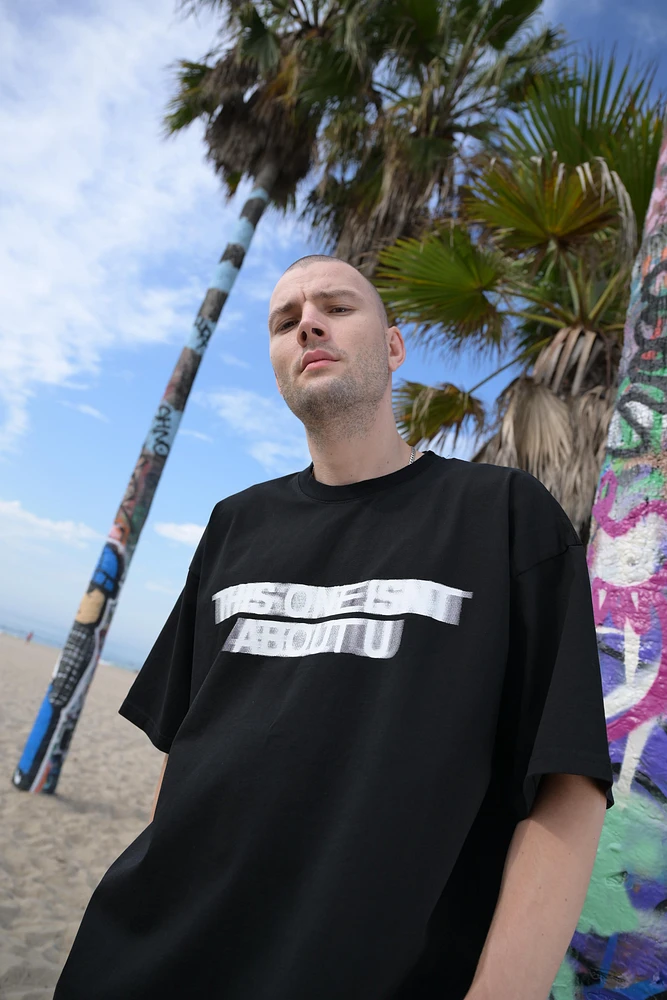 Black Print Tee