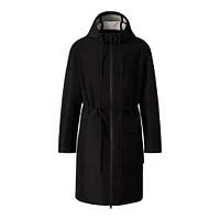 Mackage Broden-z Long Rain Jacket Black-trench, Size: