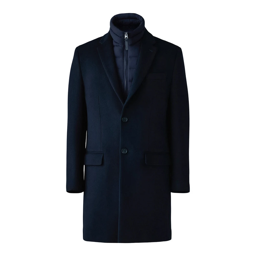 Mackage Skai-slb 3-in-1 Wool Coat With Removable Down Liner Size: