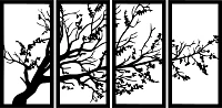 Tree of Life 4 Panels