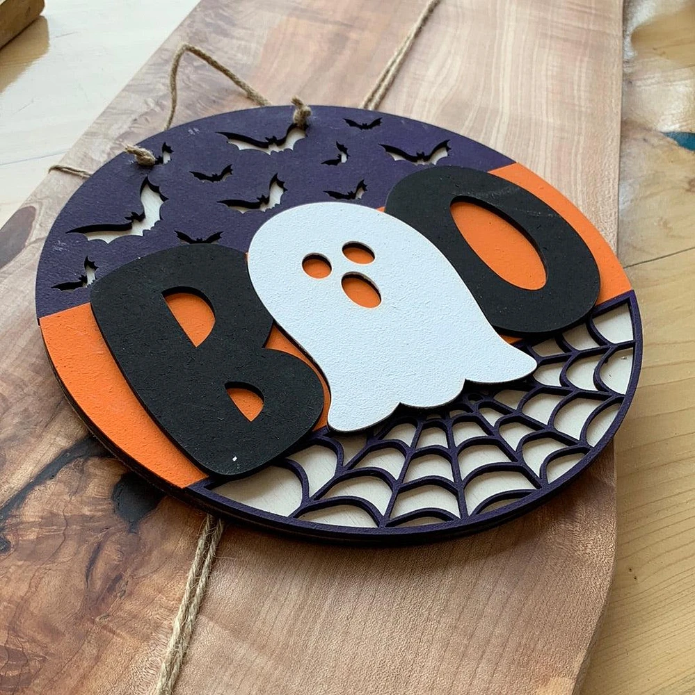 Boo Halloween DIY Decor