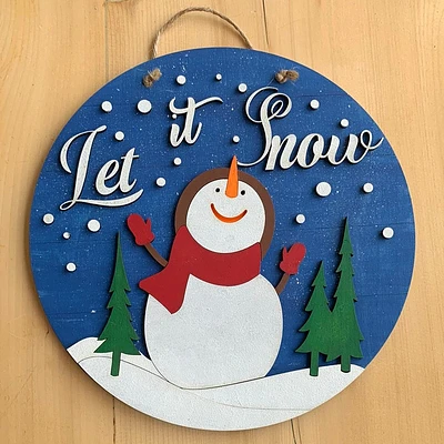 Let it Snow Snowman DIY Decor
