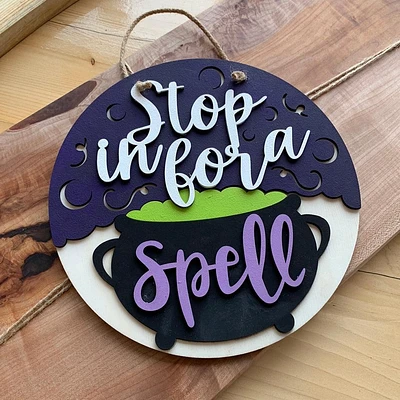 Stop For A Spell DIY Sign