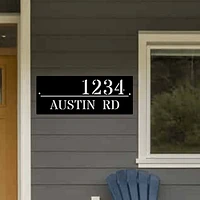 Traditional Modern Address Sign