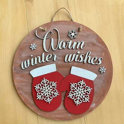 Warm Winter Wishes DIY Decor
