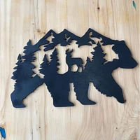Bear with Scenic Deer Mountains