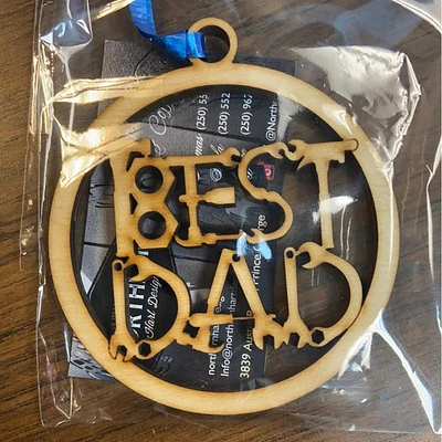 Best dad ornament with tools