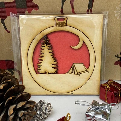 Camping ornament