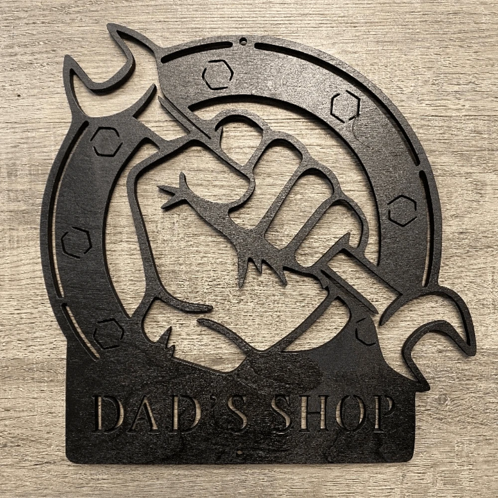 Dad's Shop Sign
