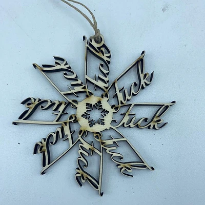 F*ckFlake Snowflake Ornament