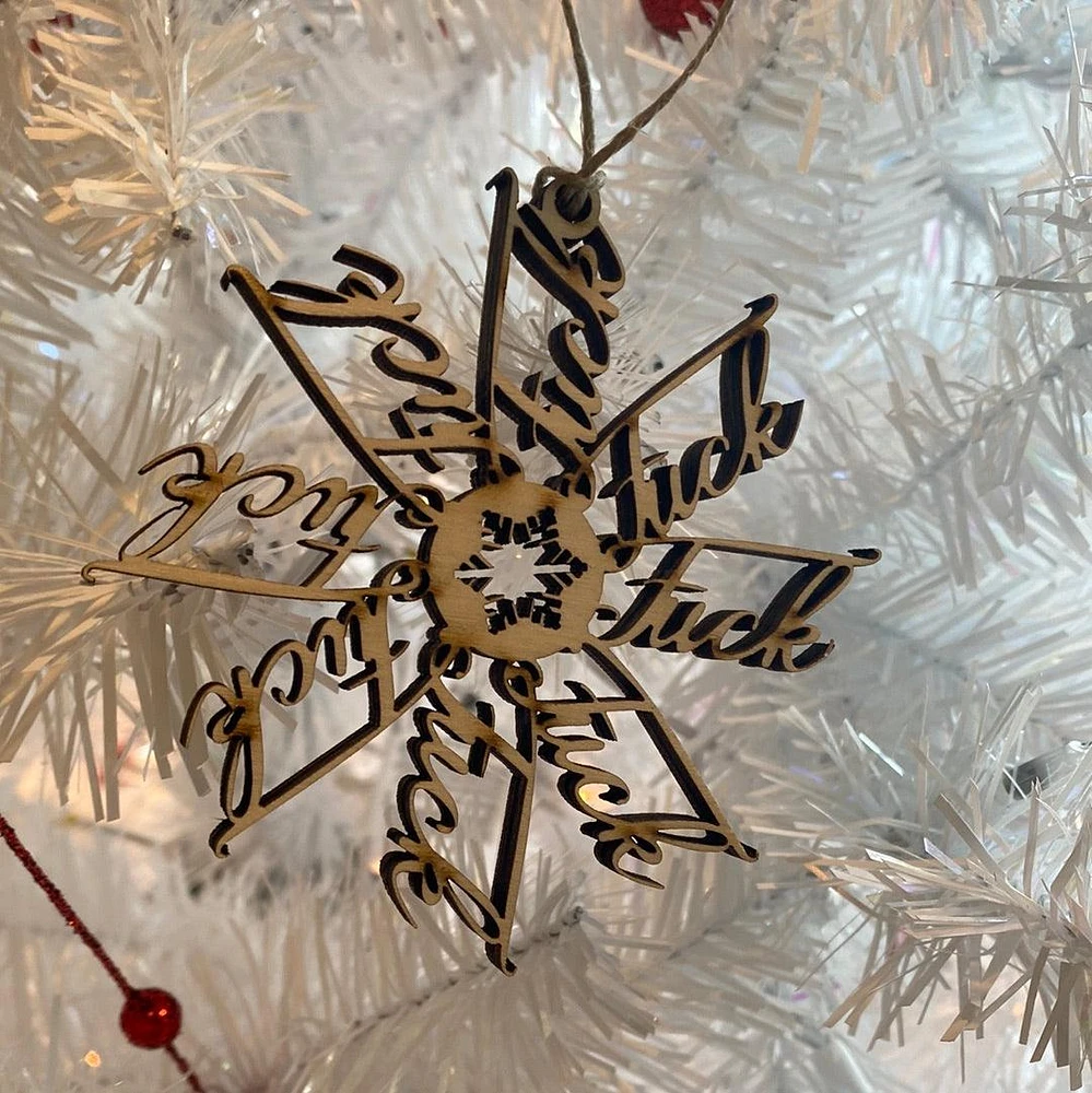 F*ckFlake Snowflake Ornament