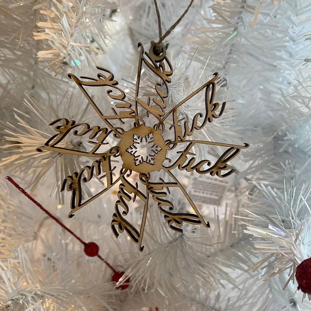 F*ckFlake Snowflake Ornament