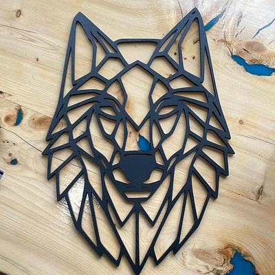 Geometric Wolf Head