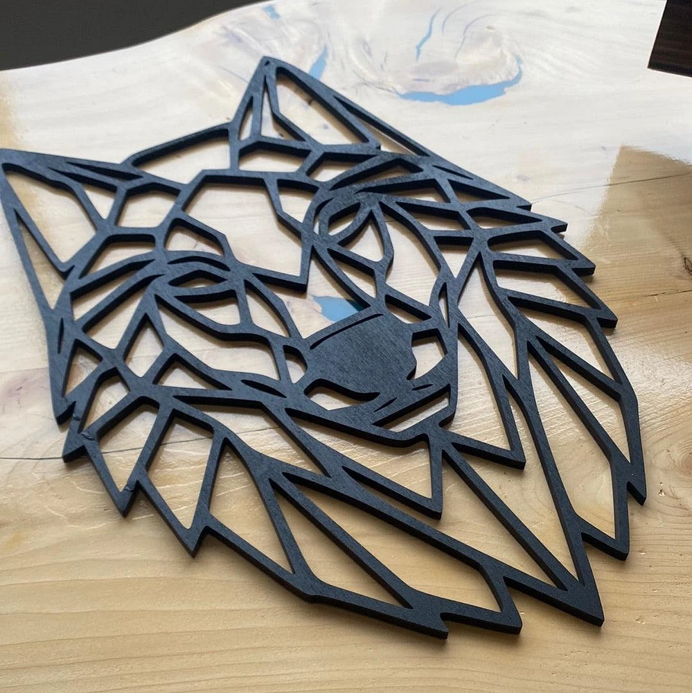 Geometric Wolf Head