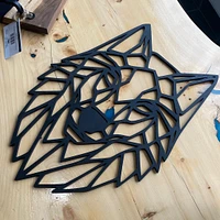 Geometric Wolf Head
