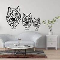 Geometric Wolf Head
