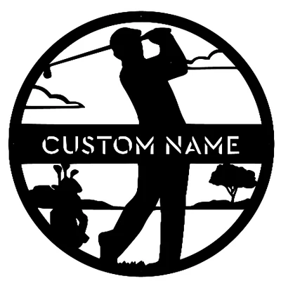 Golf Name Sign