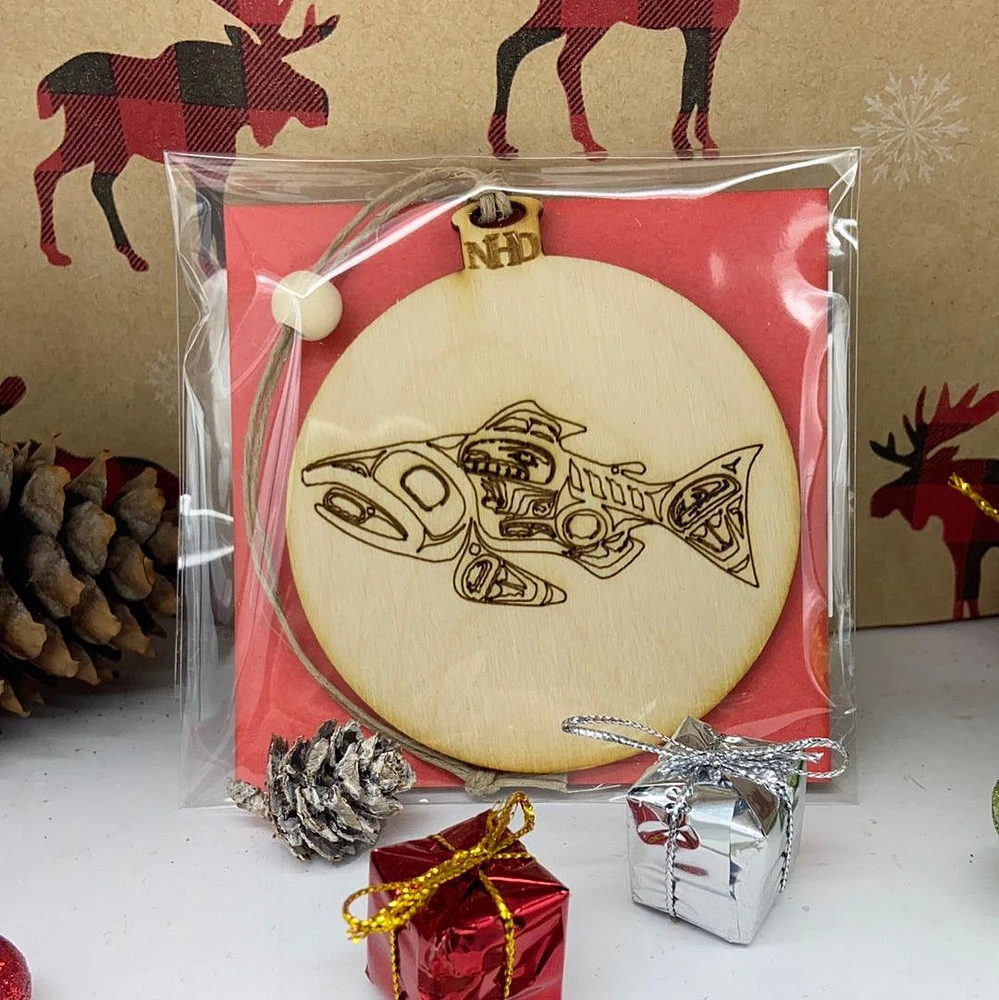 Indigenous Salmon Ornament