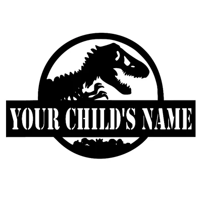 Jurassic Name Sign