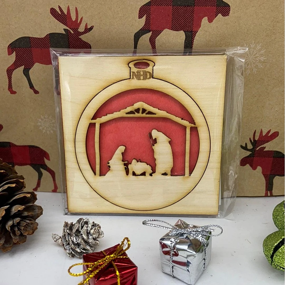 Manger Ornament
