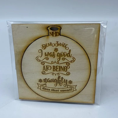 Naughty List Ornament