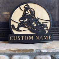 Snowmobile Name Sign