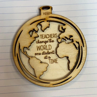 Teachers Change the World Ornament