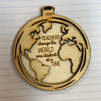 Teachers Change the World Ornament