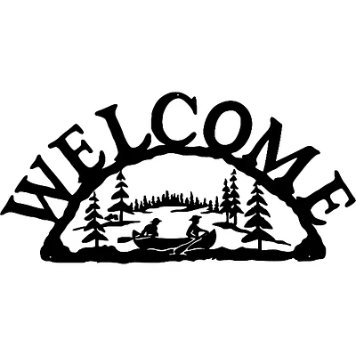 Canoe Welcome Sign