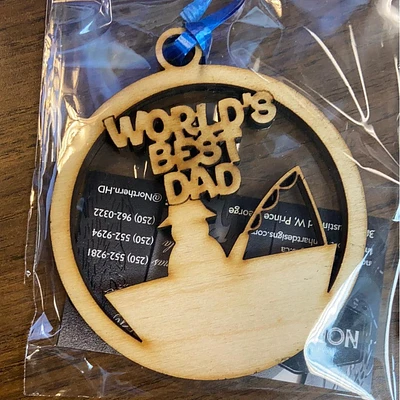 Worlds Best Dad Ornament