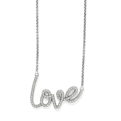 Love Script Sparkle Necklace