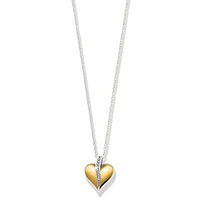 Precious Heart Two Tone Petite Necklace