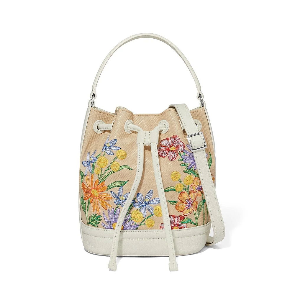 Sydney Betty Embroidered Bucket Bag