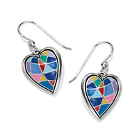Colormix Heart French Wire Earrings