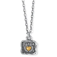 Ferrara Virtue Winged Hearted Pendant Necklace
