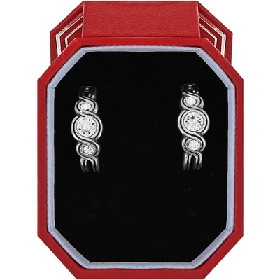 Infinity Sparkle Hoop Earrings Gift Box