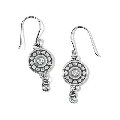 Pebble Dot Medali Reversible French Wire Earrings