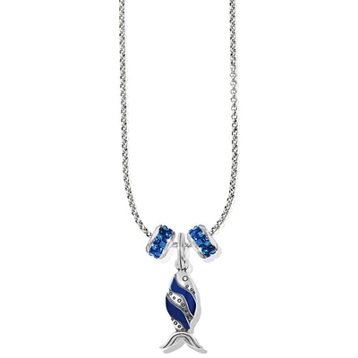 Retro Fish Charm Necklace