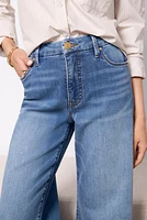 Petite Meg Wide Leg Raw Hem