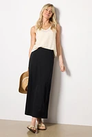 Delavine Textured Midi Skirt