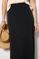 Delavine Textured Midi Skirt