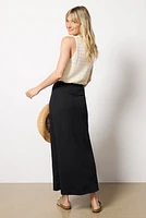 Delavine Textured Midi Skirt
