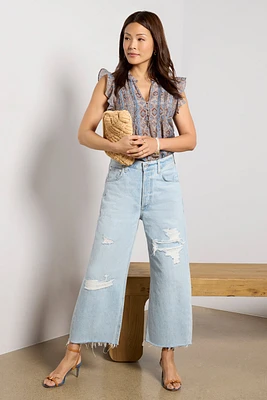 Ayla Raw Hem Crop