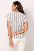 Addison Stripe Mix Shirt
